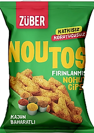 Züber Noutos Kajun Baharatlı Fırınlanmış Nohut Cipsi (55 gr)
