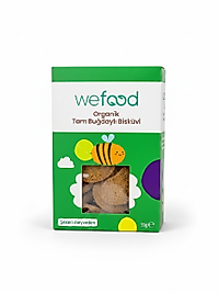 Wefood Organik Tam Buğdaylı Bebe Bisküvisi (55 gr)