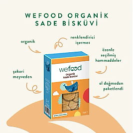 Wefood Organik Sade Bebe Bisküvisi (50 gr)